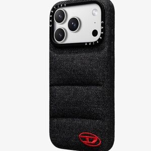 casetify x DIESEL Black Denim Puffer Phone Case - iPhone 17 Pro